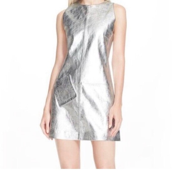 Rachel Zoe Leather Silver Size 6 - New with Tags